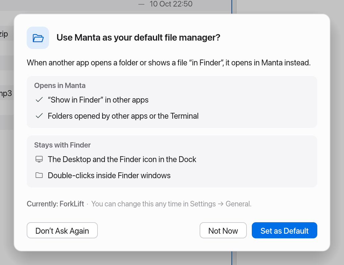 The default file manager question