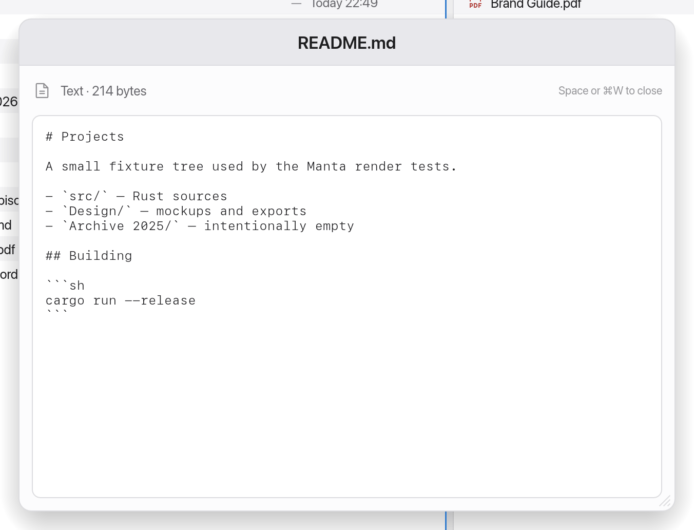 Built-in preview of a text file from a server